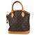 Borsa Tote Lockit di Louis Vuitton Marrone Monogramma