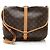 Louis Vuitton Vintage Monogramm Canvas Saumur 35 Umhängetasche Braun