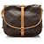 Louis Vuitton Vintage Monogramm Canvas Saumur 35 Umhängetasche Braun - Ansicht 3