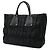 Prada Gathered Nylon-Leder Tote Bag Schwarz - vue 2