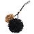 Llavero de cuero Bonbon Chanel Negro