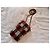 Borsa a tracolla in tweed Chanel Nero Bianco Rosso D'oro - vista 2