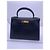 Hermès Kelly 28 in pelle nera e oro Nero - vista 9