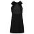 Chloé Schwarzes Kleid aus Seidenmischung mit Rüschen Größe 36