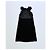 Chloé Schwarzes Kleid aus Seidenmischung mit Rüschen Größe 36 - Ansicht 3