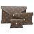 Pochette Kirigami Louis Vuitton per donne Marrone Monogramma