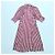 Autre Marque Maggie Marilyn Seiden Hemdkleid gestreift rot weiß - Ansicht 4