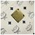 Borsa Tote Vicetos Logogram MCM in PVC Bianco e Oro Auth YKZ1154 D'oro - vista 12
