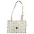 Borsa Tote Vicetos Logogram MCM in PVC Bianco e Oro Auth YKZ1154 D'oro - vista 13