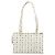 Borsa Tote Vicetos Logogram MCM in PVC Bianco e Oro Auth YKZ1154 D'oro - vista 2
