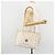Borsa Tote Vicetos Logogram MCM in PVC Bianco e Oro Auth YKZ1154 D'oro - vista 22
