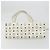 Borsa Tote Vicetos Logogram MCM in PVC Bianco e Oro Auth YKZ1154 D'oro - vista 5