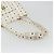Borsa Tote Vicetos Logogram MCM in PVC Bianco e Oro Auth YKZ1154 D'oro - vista 7