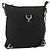 Borsa a Spalla Abbey GG Canvas Gucci Nero Oro 131326 Auth YKZ949 D'oro