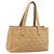 CHANEL Borsa a Mano Wild Stitch Pelle Beige Oro CC Auth AMZ064 D'oro