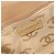 CHANEL Borsa a Mano Wild Stitch Pelle Beige Oro CC Auth AMZ064 D'oro - vista 18