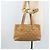 CHANEL Borsa a Mano Wild Stitch Pelle Beige Oro CC Auth AMZ064 D'oro - vista 25