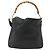Borsa a Spalla in Pelle Gucci Bamboo 2way Nera Oro 001 1705 1638 Auth YKZ462 Nero D'oro - vista 13