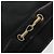 Céline Borsa a Spalla Horsebit in Pelle Nera e Oro Auth INZ069 Nero D'oro - vista 19