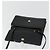 Céline Borsa a Spalla Horsebit in Pelle Nera e Oro Auth INZ069 Nero D'oro - vista 9
