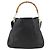 Borsa a Spalla in Pelle Gucci Bamboo 2way Nera Oro 001 0166 1577 Auth YKZ947 Nero D'oro - vista 13
