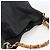 Borsa a Spalla in Pelle Gucci Bamboo 2way Nera Oro 001 0166 1577 Auth YKZ947 Nero D'oro - vista 6