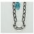 PORTACHIAVI A FORMA DI LV LOUIS VUITTON metallo tono argento MP2619 LV Auth BAZ740M - vista 13