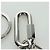 PORTACHIAVI A FORMA DI LV LOUIS VUITTON metallo tono argento MP2619 LV Auth BAZ740M - vista 7