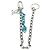PORTACHIAVI A FORMA DI LV LOUIS VUITTON metallo tono argento MP2619 LV Auth BAZ740M - vista 8