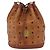Borsa a corda Vicetos Logogram MCM in pelle PVC marrone e oro Auth AMZ492 D'oro - vista 13