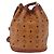 Borsa a corda Vicetos Logogram MCM in pelle PVC marrone e oro Auth AMZ492 D'oro - vista 2