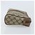 GUCCI GG Supreme Web Sherry Line Clutch Bag PVC Beige Oro 89 01 012 Auth YKZ156 - vista 3