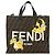 FENDI Pokemon Dragonite Fragment Zucca Canvas Tasche 2way Schwarz Braun Auth ka3850SM - Ansicht 13