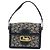 Céline Borsa a spalla Celine C Sulky Carriage in tela blu navy e oro Auth ARZ786 D'oro - vista 13