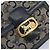 Céline Borsa a spalla Celine C Sulky Carriage in tela blu navy e oro Auth ARZ786 D'oro - vista 18