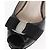 Salvatore Ferragamo Vara Pumps con Fiocco in Pelle Nera Auth 174627A - vista 13