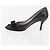 Salvatore Ferragamo Vara Pumps con Fiocco in Pelle Nera Auth 174627A - vista 5
