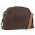 Céline Borsa a spalla circolare in tela Macadam CELINE in pelle PVC marrone e oro Auth BAZ708 D'oro