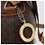 Céline Borsa a spalla circolare in tela Macadam CELINE in pelle PVC marrone e oro Auth BAZ708 D'oro - vista 10