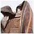 Céline Borsa a spalla circolare in tela Macadam CELINE in pelle PVC marrone e oro Auth BAZ708 D'oro - vista 19