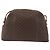 Céline Borsa a spalla circolare in tela Macadam CELINE in pelle PVC marrone e oro Auth BAZ708 D'oro - vista 2