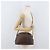 Céline Borsa a spalla circolare in tela Macadam CELINE in pelle PVC marrone e oro Auth BAZ708 D'oro - vista 22