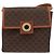 Céline Bolsa de ombro circular em lona Macadam CELINE em couro PVC marrom e dourado Auth BAZ798 - vista 13