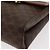 Céline Bolsa de ombro circular em lona Macadam CELINE em couro PVC marrom e dourado Auth BAZ798 - vista 14