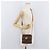 Céline Bolsa de ombro circular em lona Macadam CELINE em couro PVC marrom e dourado Auth BAZ798 - vista 23
