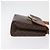 Céline Bolsa de ombro circular em lona Macadam CELINE em couro PVC marrom e dourado Auth BAZ798 - vista 3