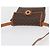 Céline Bolsa de ombro circular em lona Macadam CELINE em couro PVC marrom e dourado Auth BAZ798 - vista 6