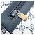 Gucci Borsa GG Supreme Sherry Line in PVC Blu Navy Oro Rosso 98 02 005 Auth INZ032 D'oro - vista 22