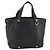 Bulgari Borsa a mano BVLGARI in pelle nera e oro Auth hk3605 Nero D'oro