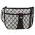 Gucci Borsa GG Supreme Sherry Line in PVC Blu Navy Oro Rosso 89 02 032 Auth YKZ1624 D'oro